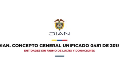 DIAN. Concepto General Unificado 0481-18. Entidades sin ánimo de lucro y donaciones
